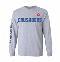 Load image into Gallery viewer, CRUSADERS LS Team Tee in Grey Htr
