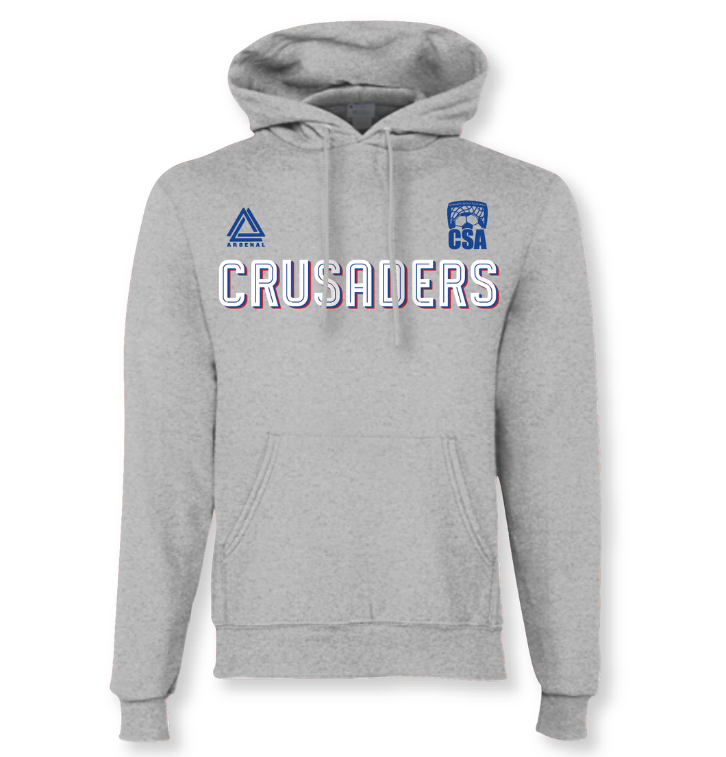 CRUSADERS Pullover Hoodie in Grey Htr