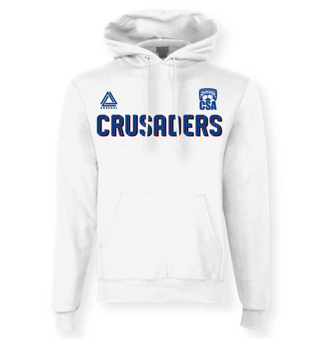 CRUSADERS Pullover Hoodie in White