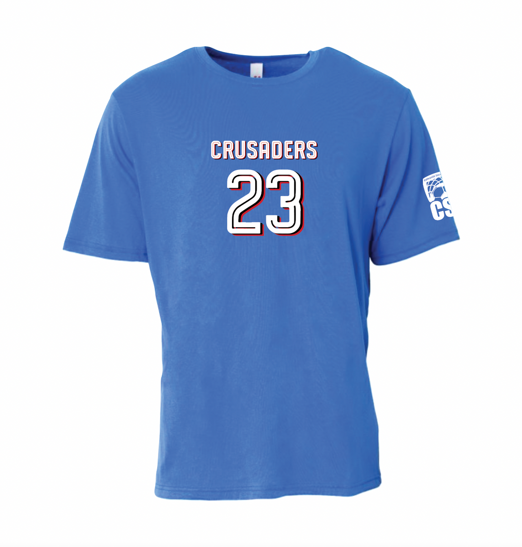 CRUSADERS DriFit SS Tee in Blue