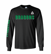 Load image into Gallery viewer, DRAGONS LS Team Tee in Black
