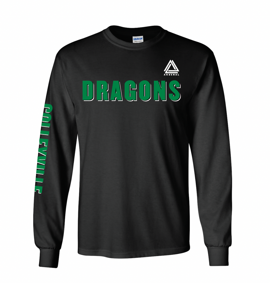 DRAGONS LS Team Tee in Black