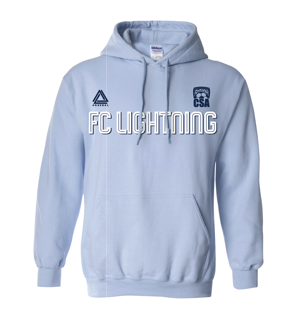 FC LIGHTNING Pullover Hoodie in Light Blue