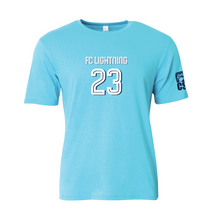 Load image into Gallery viewer, FC LIGHTNING DriFit SS Tee in Light Blue
