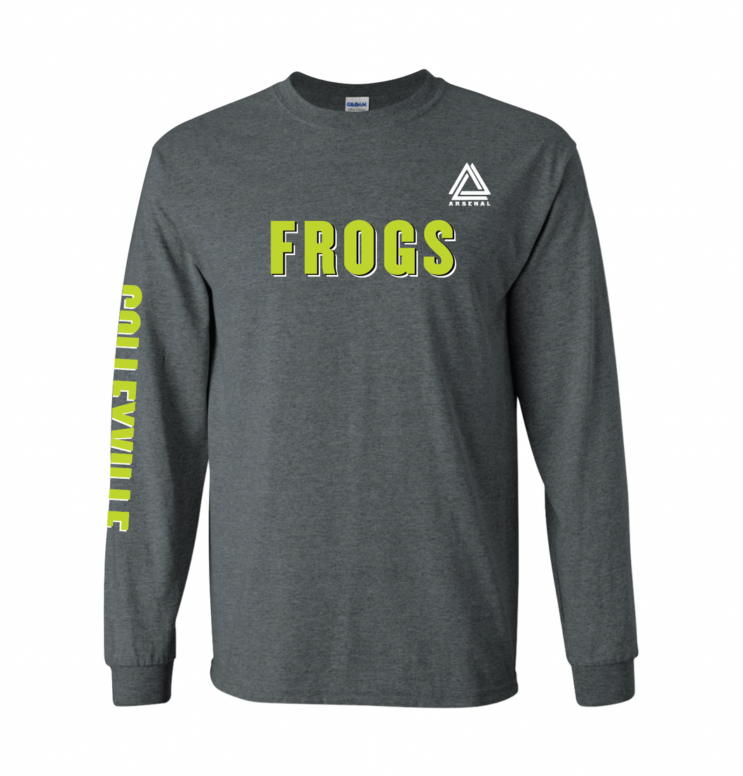 FROGS LS Team Tee in Charcoal Htr