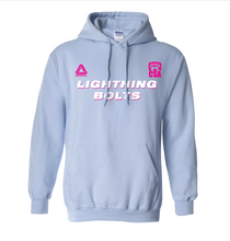 Load image into Gallery viewer, LIGHTNING BOLTS Pullover Hoodie in Lt Blue
