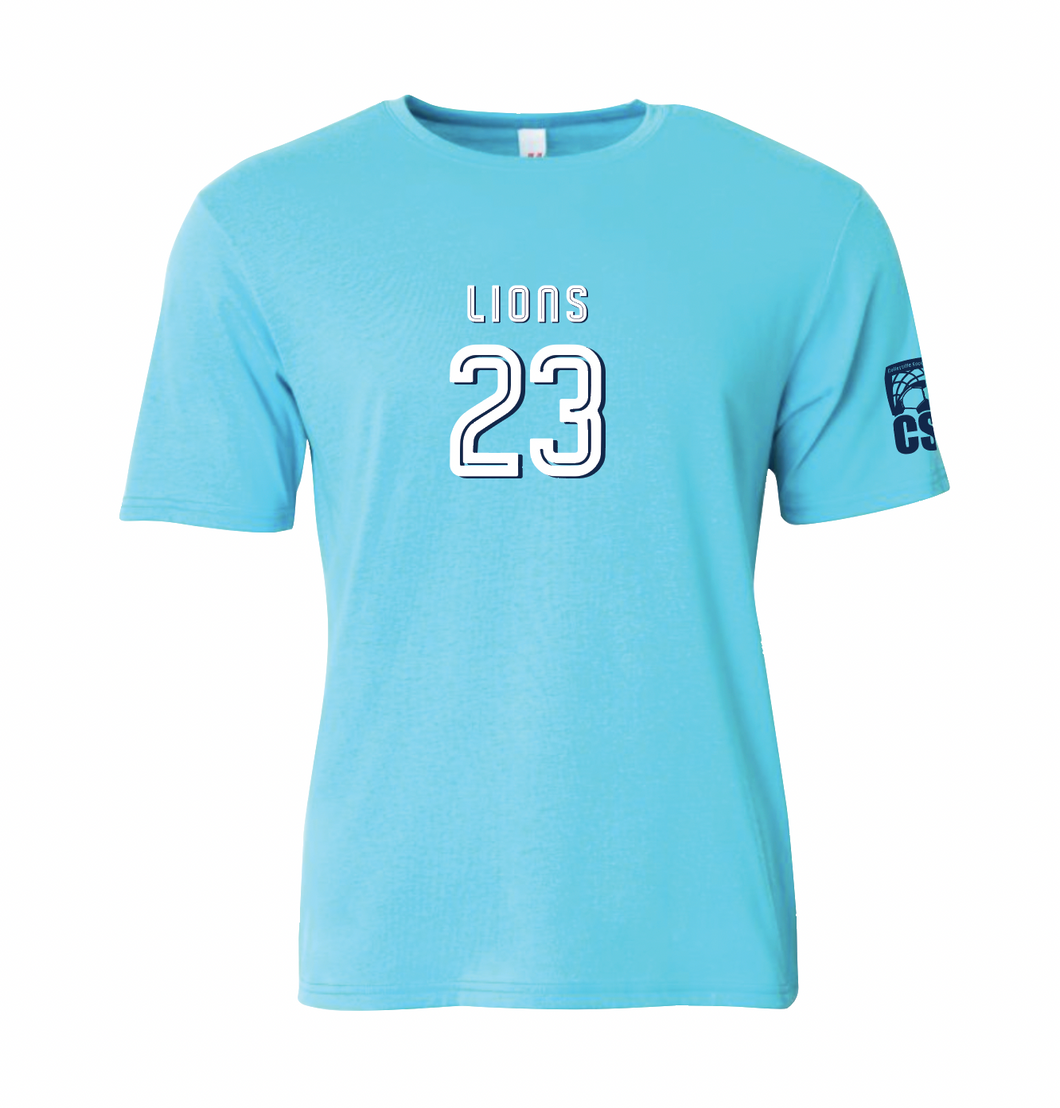 LIONS DriFit SS Tee in Light Blue