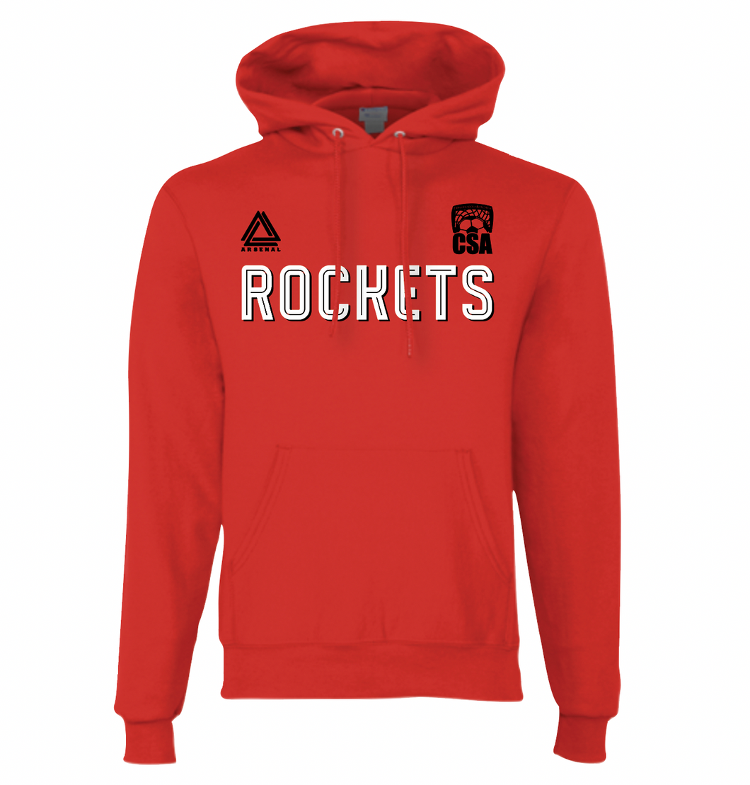 ROCKETS Pullover Hoodie in Red