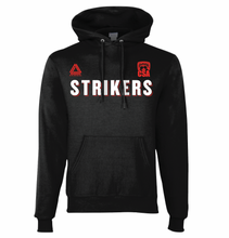 Load image into Gallery viewer, STRIKERS Pullover Hoodie in Black
