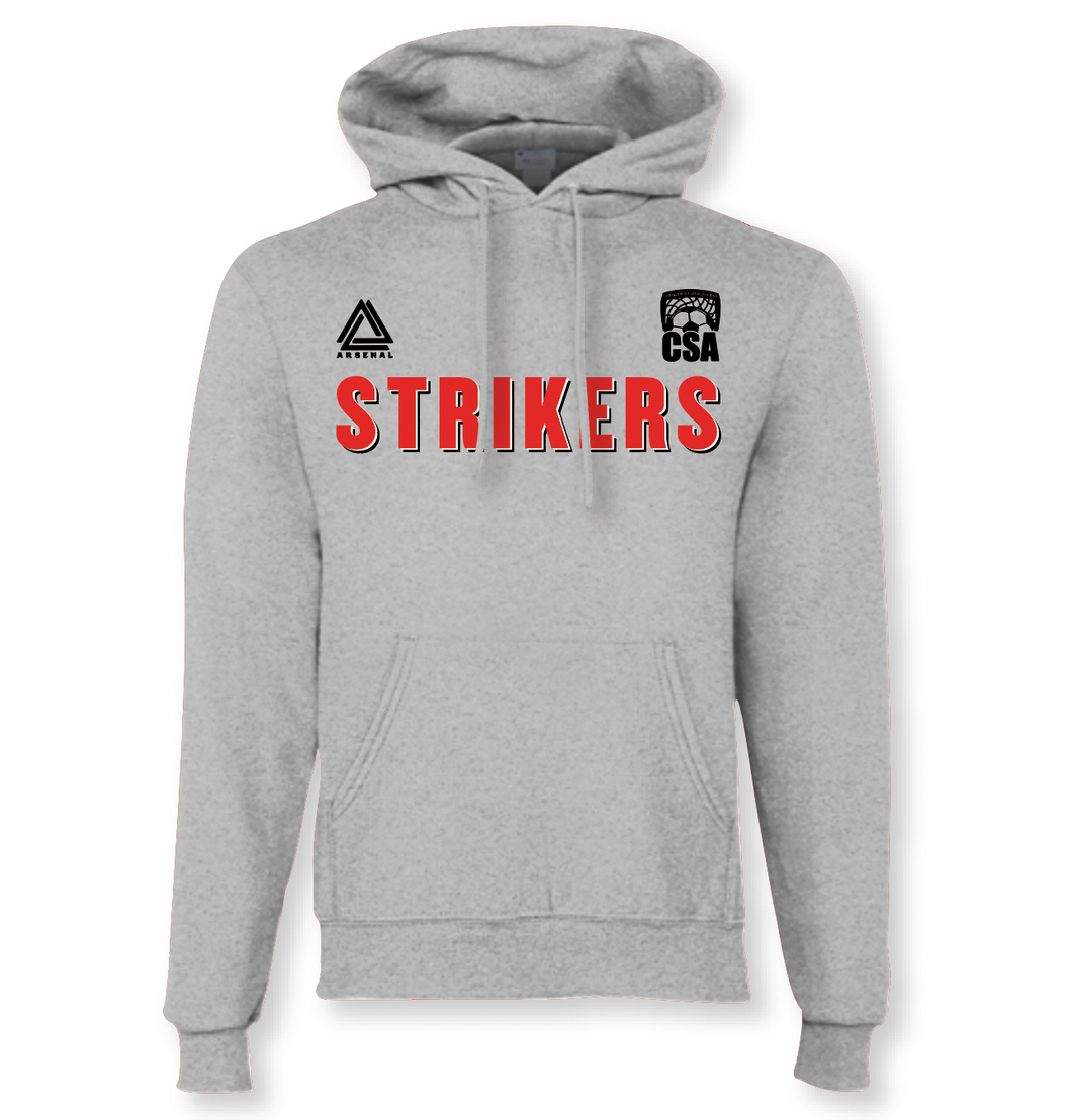 STRIKERS Pullover Hoodie in Grey Htr