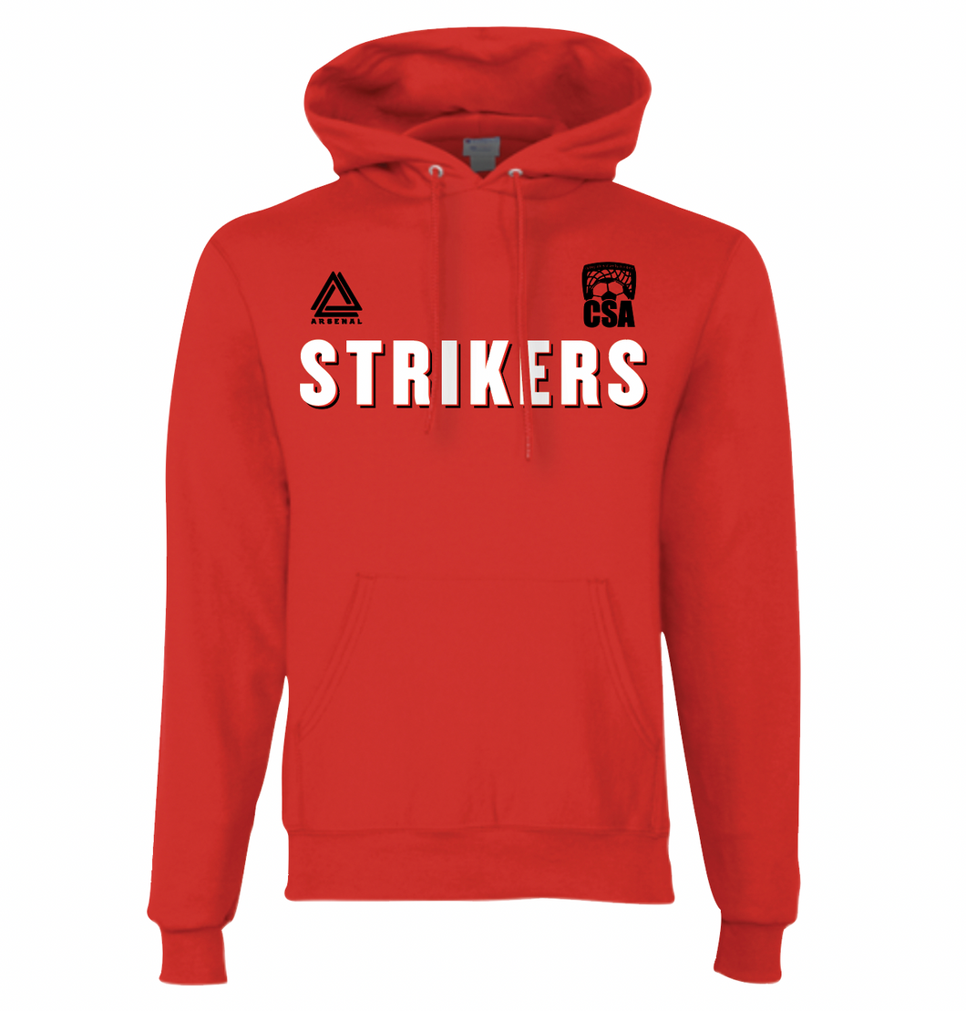 STRIKERS Pullover Hoodie in Red