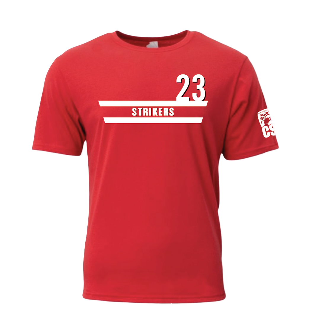 STRIKERS DriFit SS Tee in Red