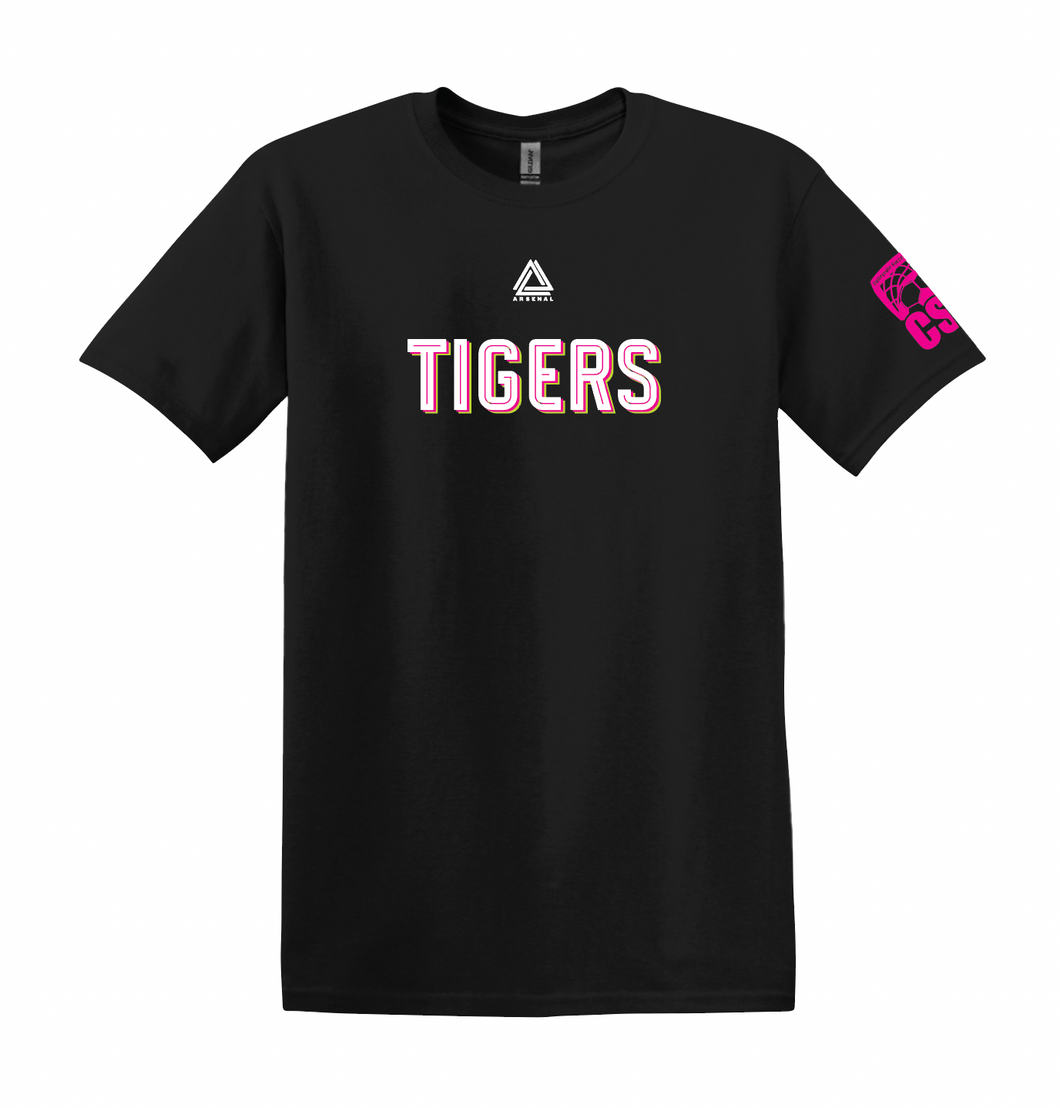 TIGERS Team Tee in Black