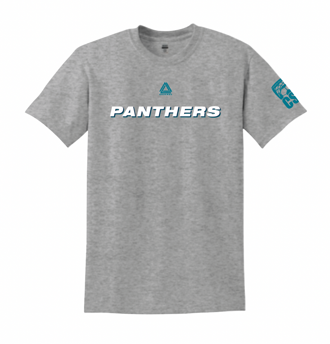 PANTHERS Team Tee in Grey Htr