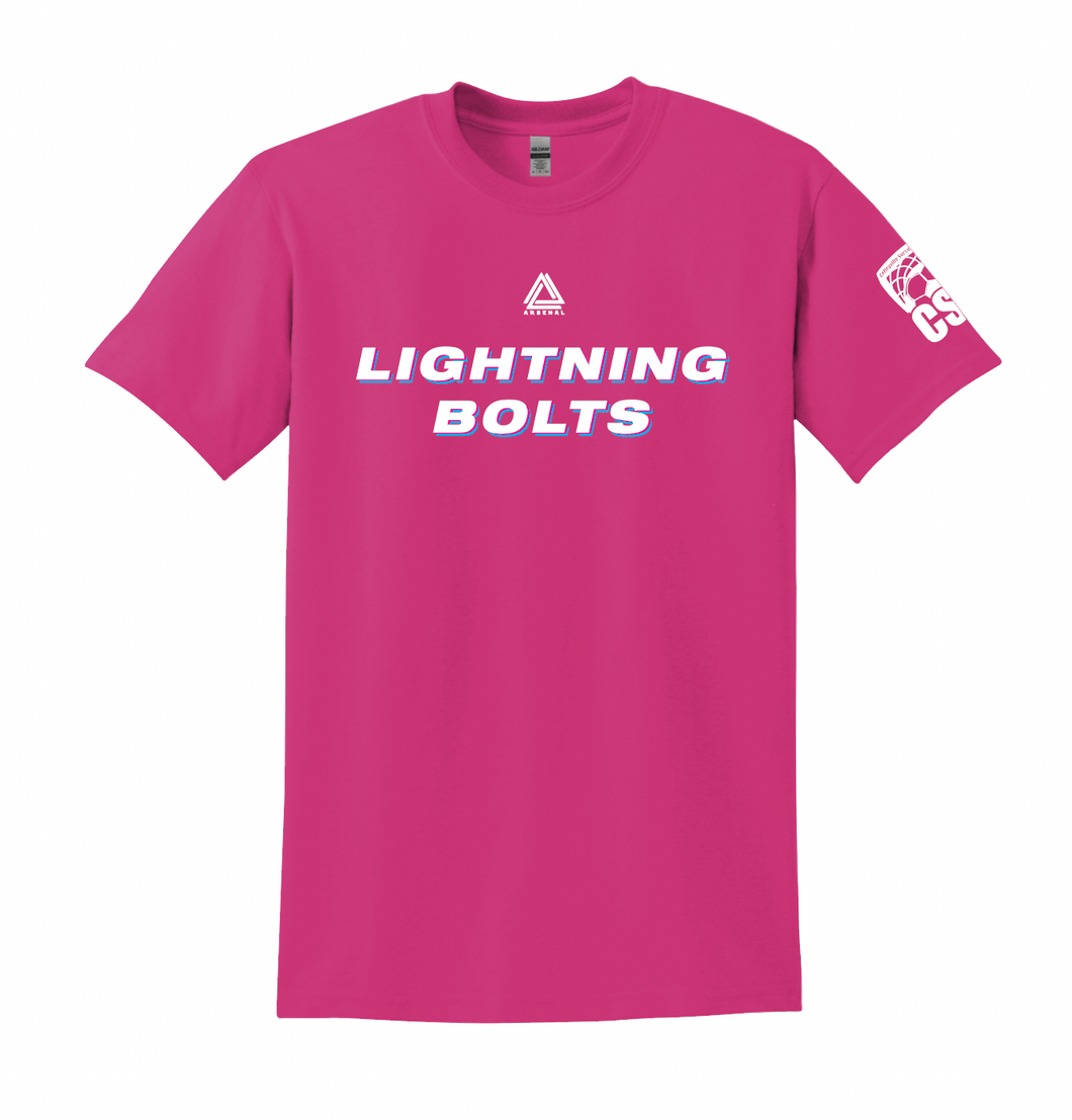 LIGHTNING BOLTS Team Tee in Pink