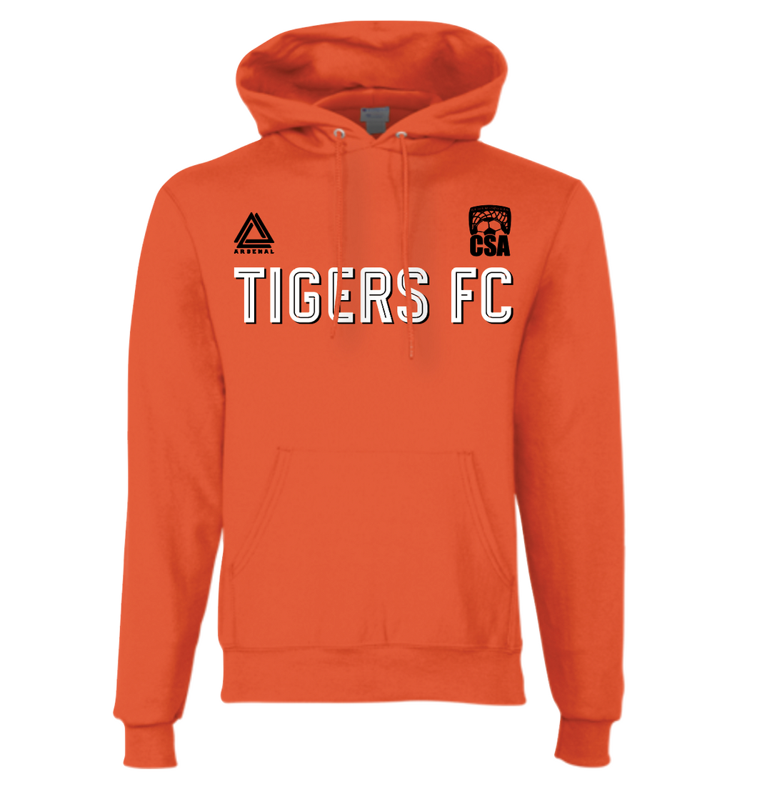 TIGERS FC Pullover Hoodie in Orange