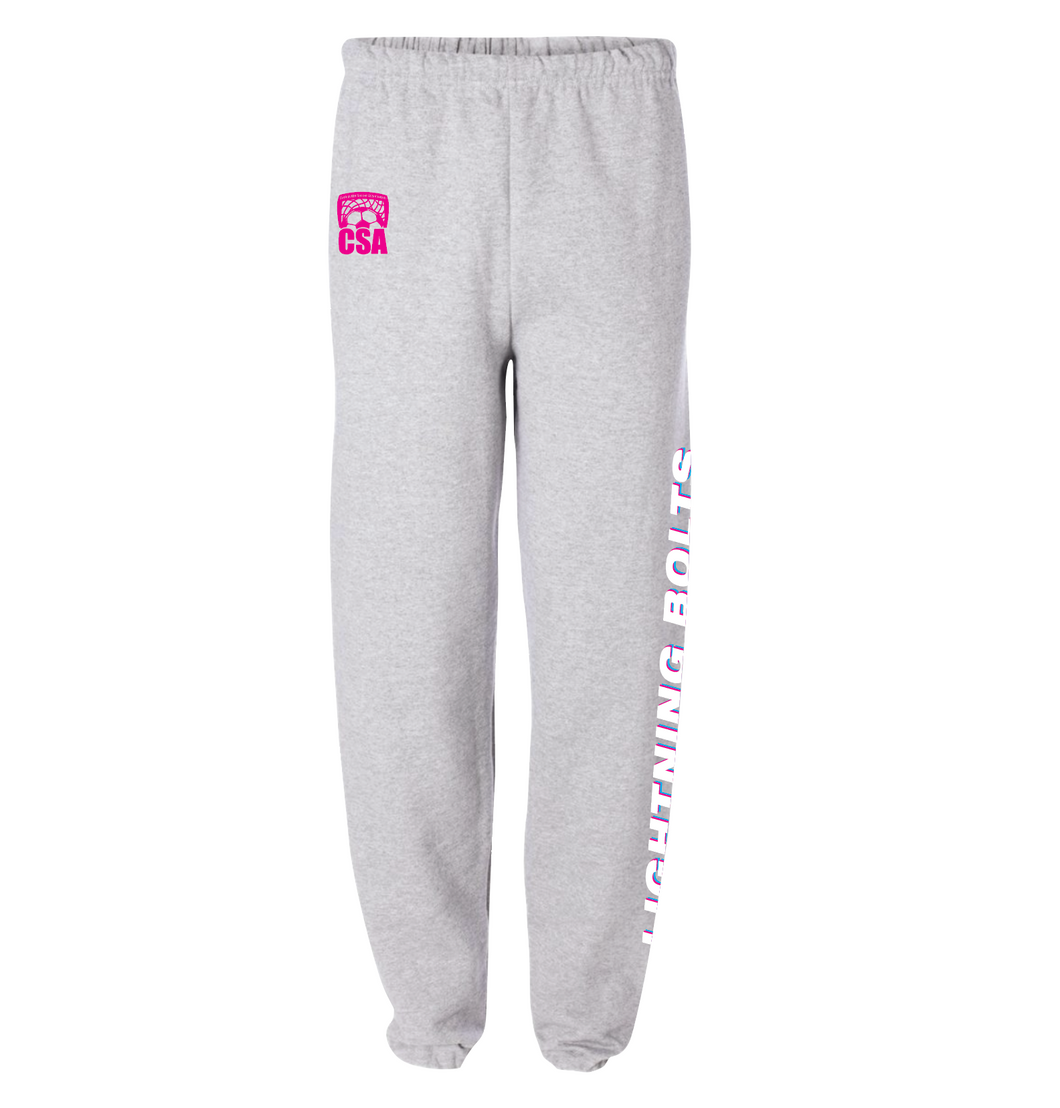 LIGHTNING BOLTS Team Sweatpant in Ash Htr