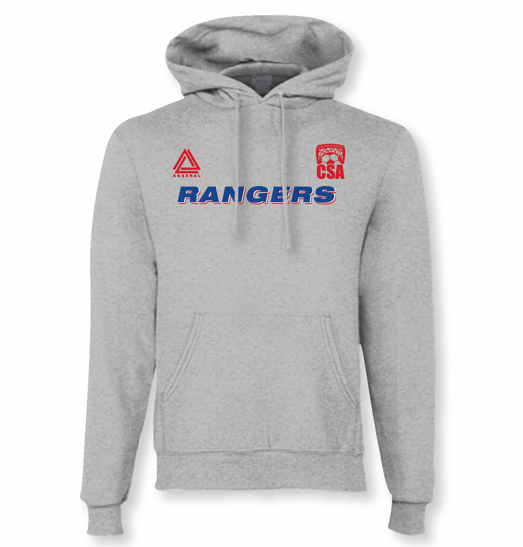 RANGERS Pullover Hoodie in Grey Htr