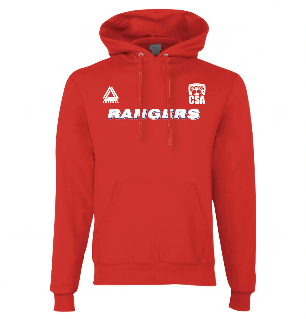 RANGERS Pullover Hoodie in Red