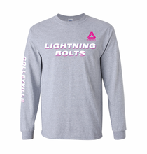 Load image into Gallery viewer, LIGHTNING BOLTS LS Team Tee in Grey Htr
