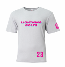 Load image into Gallery viewer, LIGHTNING BOLTS DriFit SS Tee in White
