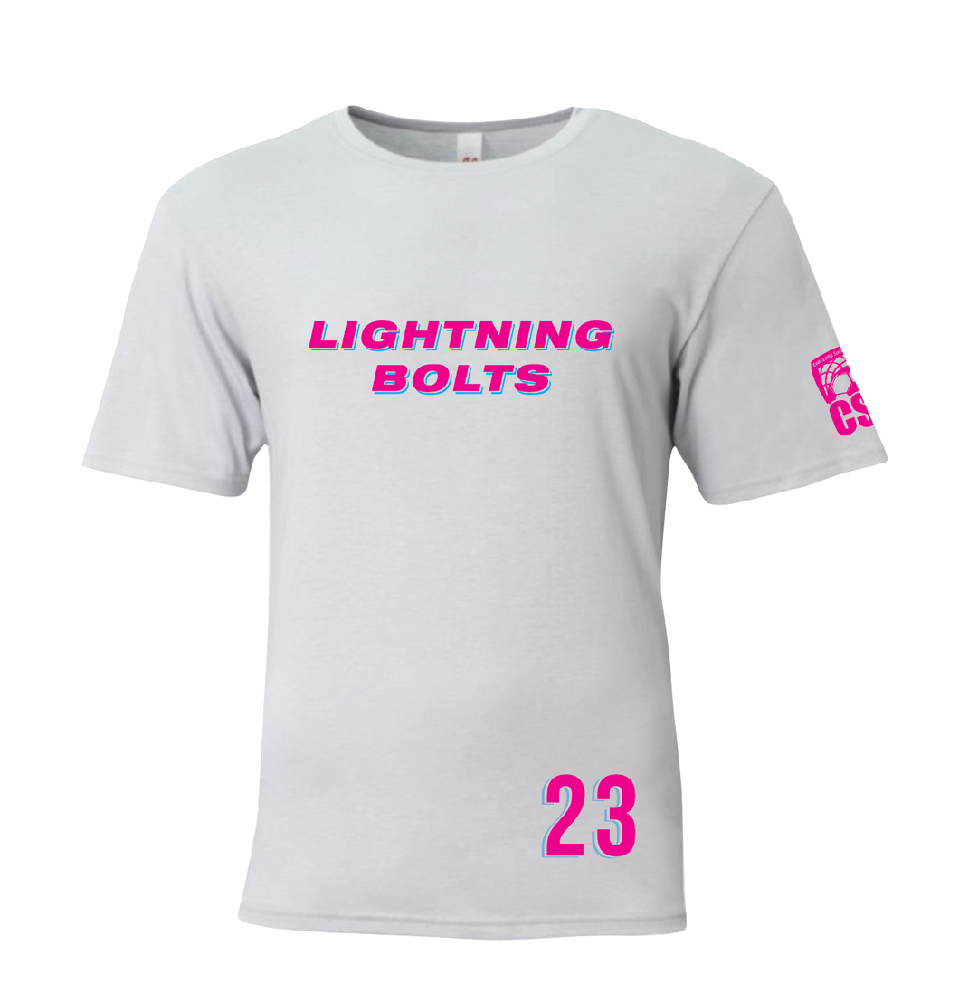 LIGHTNING BOLTS DriFit SS Tee in White