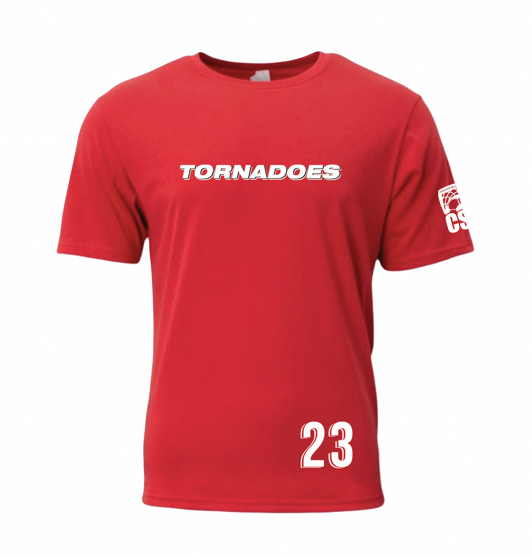 TORNADOES DriFit SS Tee in Red