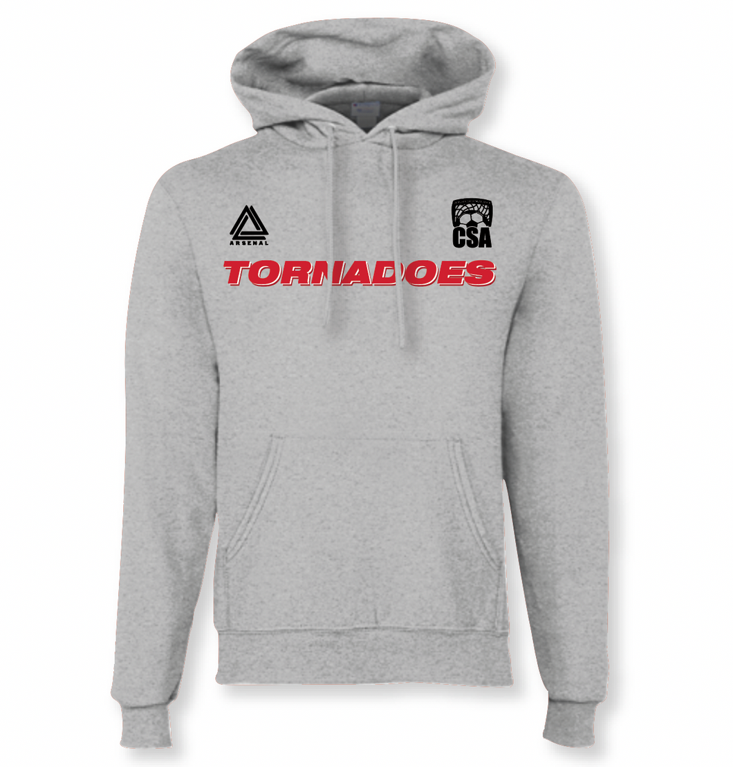 TORNADOES Pullover Hoodie in Grey Htr