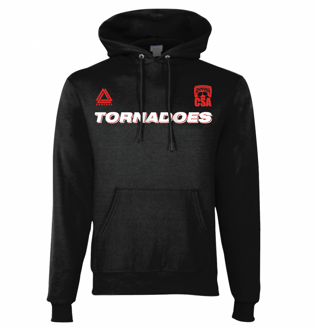 TORNADOES Pullover Hoodie in Black