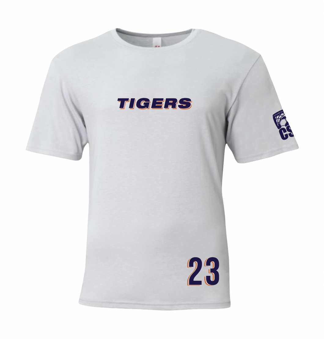 TIGERS DriFit SS Tee in White