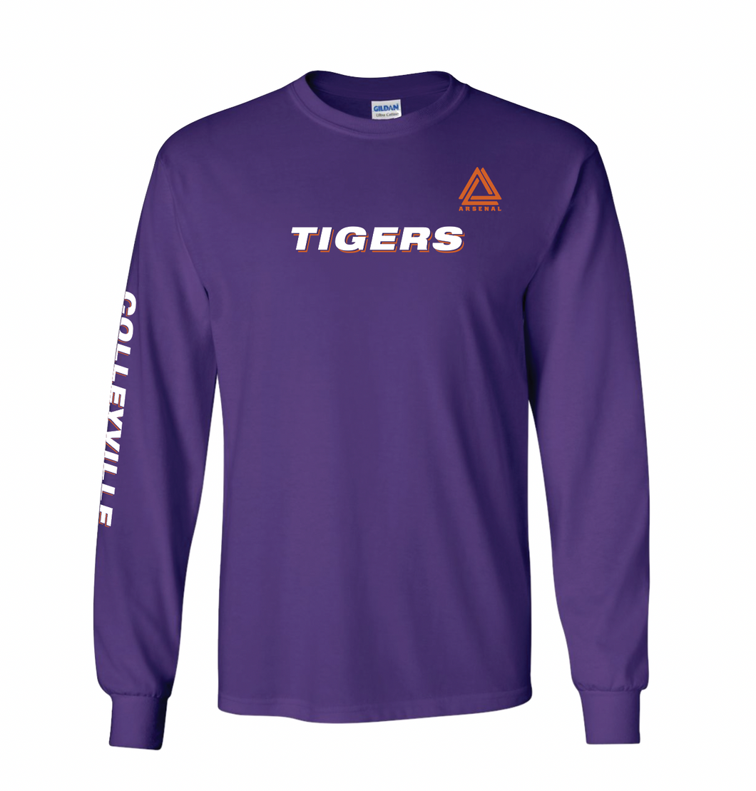 TIGERS LS Team Tee in Purple