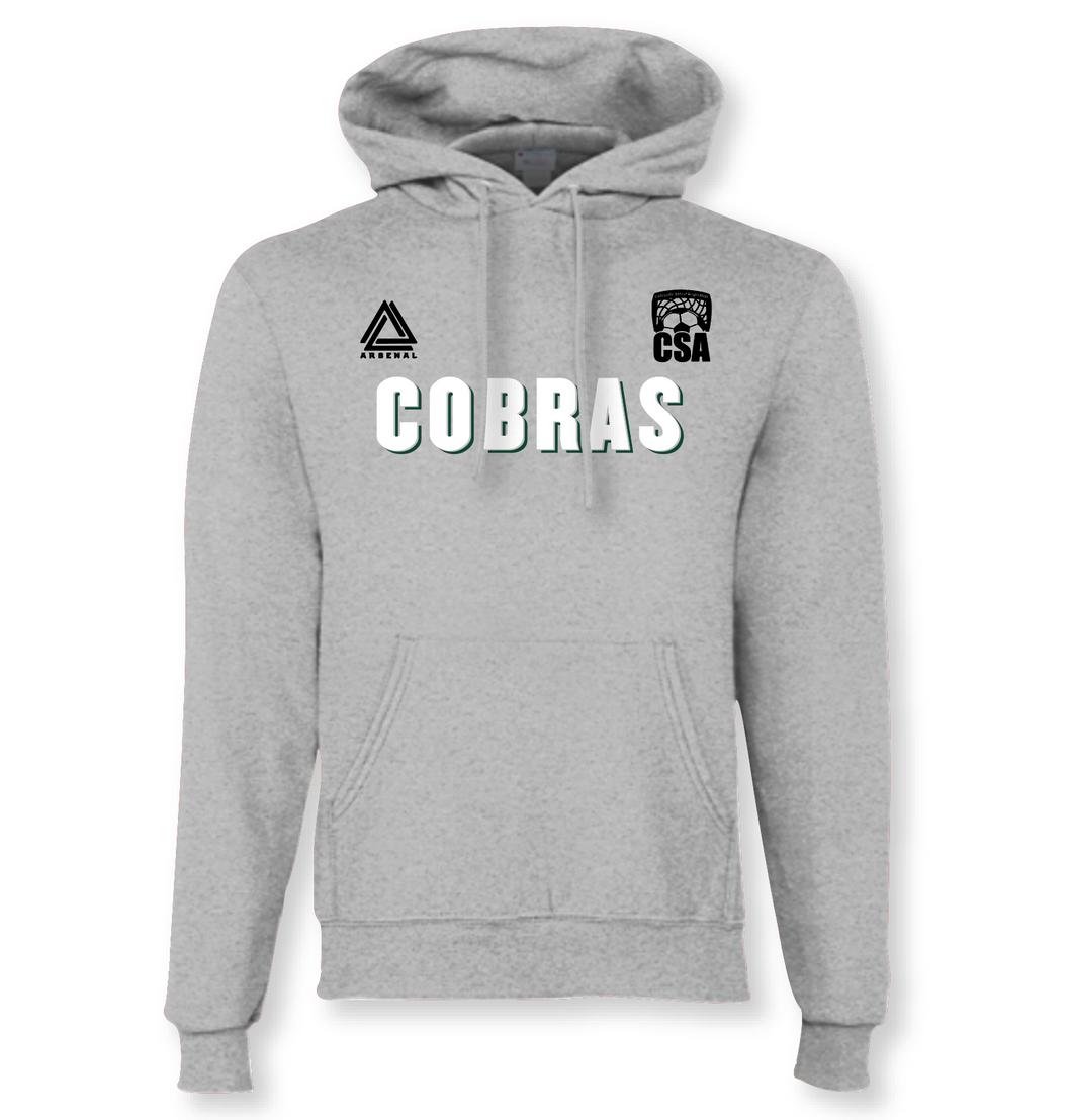 COBRAS Pullover Hoodie in Grey Htr