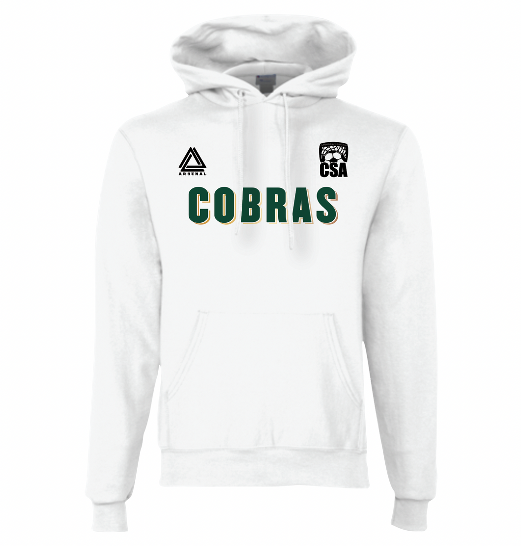 COBRAS Pullover Hoodie in White