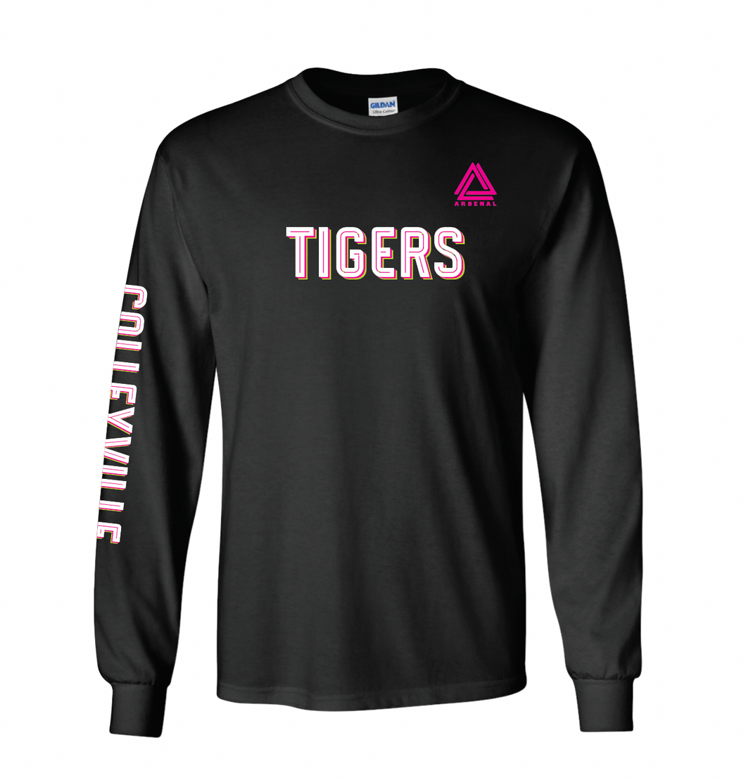 TIGERS LS Team Tee in Black