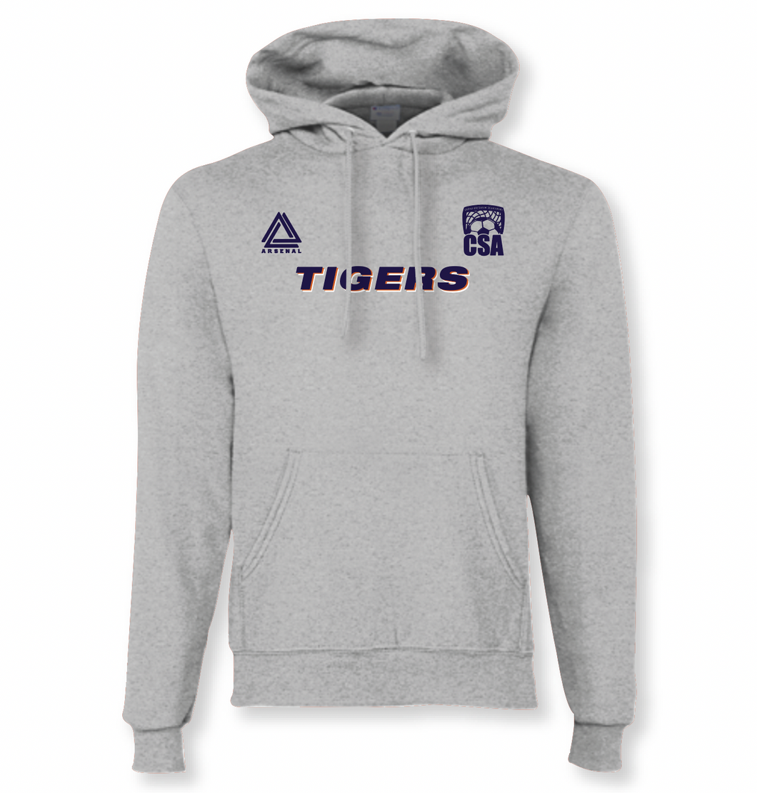 TIGERS Pullover Hoodie in Grey Htr