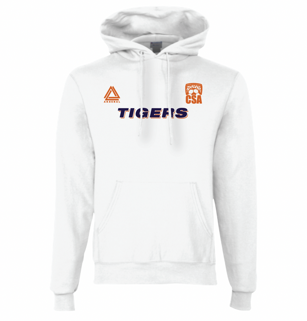 TIGERS Pullover Hoodie in White